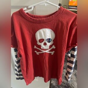 Mini Biden boutique boys  skull shirt size 7-8years
